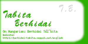 tabita berhidai business card